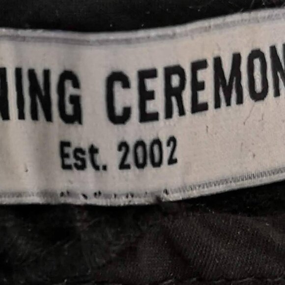 vintage Opening Ceremony BLACK BROIDERIE ANGLAISE scallop edge eyelet lace top - Picture 8 of 13